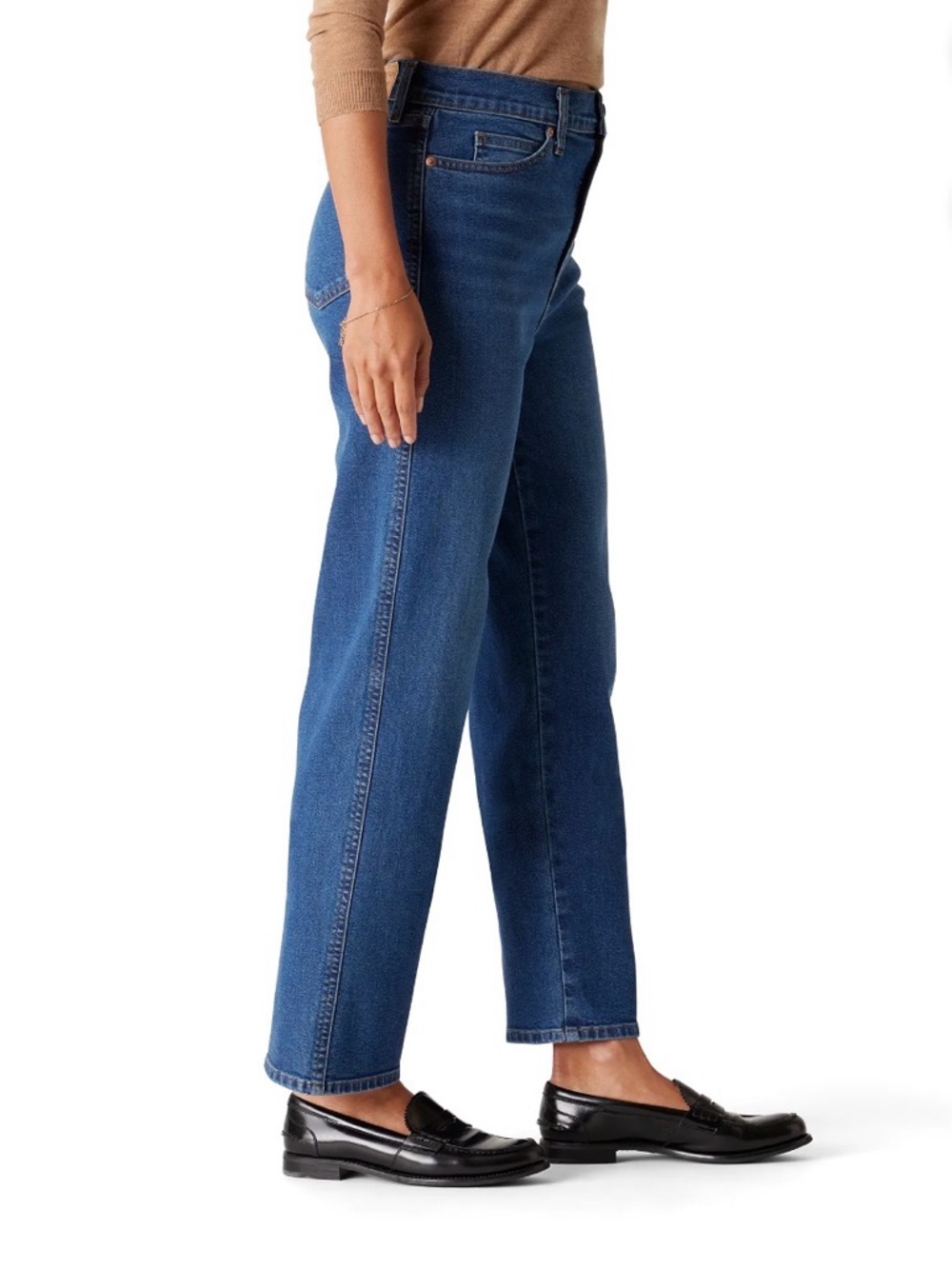 Women's Levi’s High Rise Straight Jean Denim Size 14/32W - Picture 4 of 8